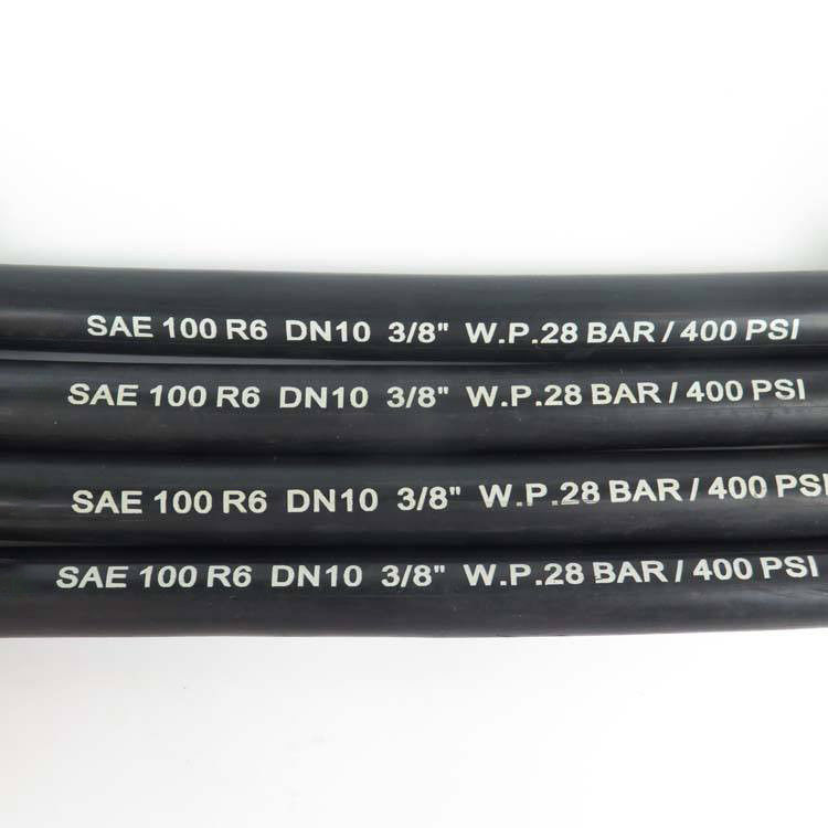 EN853 SAE 100 R6 Υδραυλικό σωλήνα υδραυλικής πλέξης πετρελαίου αέρα νερού υφαντικού ελαστικού σωλήνα