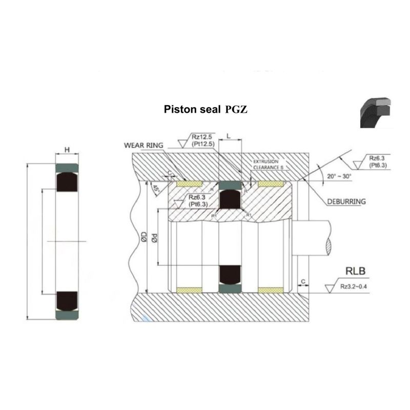 OEM υδραυλικές σφραγίδες κυλίνδρων Kit σφραγίδες συναρμολογήσεις για βαριά μηχανήματα και μεταλλουργικά εξοπλισμούς