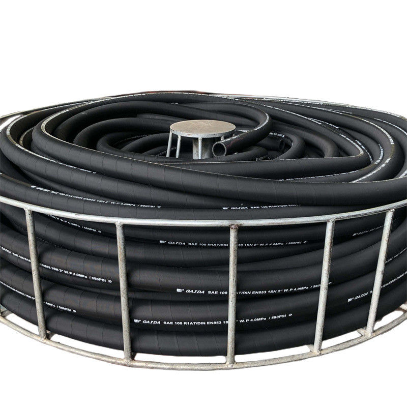 Υψηλή πίεση 3/8 1sn Τυλί υδραυλικού σωλήνα SAE 100r1 En853 πίεση Βιομηχανικό καύσιμο λάδι σωλήνα υδραυλικό σωλήνα
