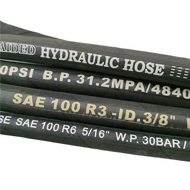 Υψηλή πίεση 3/8 1sn Τυλί υδραυλικού σωλήνα SAE 100r1 En853 πίεση Βιομηχανικό καύσιμο λάδι σωλήνα υδραυλικό σωλήνα