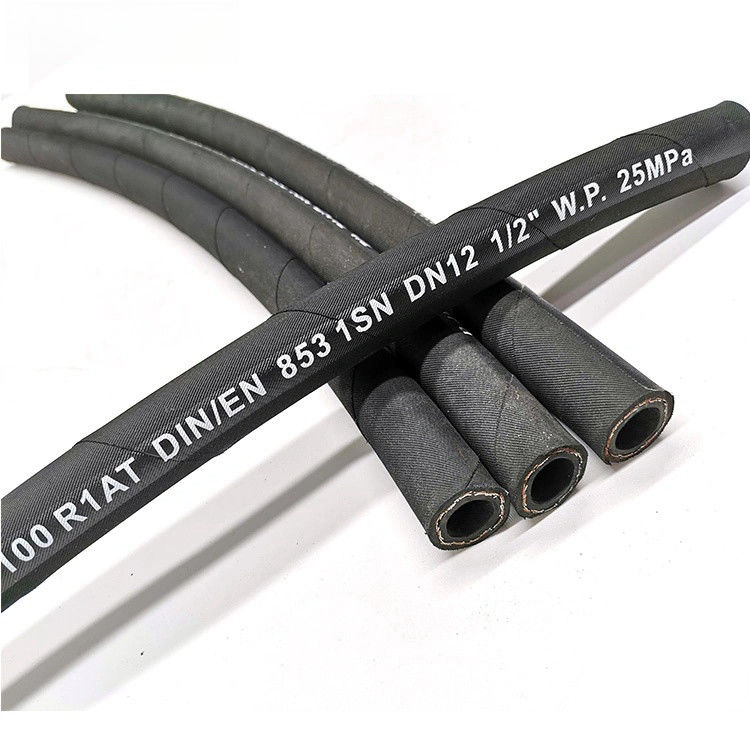 Υψηλή πίεση 3/8 1sn Τυλί υδραυλικού σωλήνα SAE 100r1 En853 πίεση Βιομηχανικό καύσιμο λάδι σωλήνα υδραυλικό σωλήνα